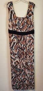 Susan Graver Liquid Knit Maxi Dress, Multi Colored